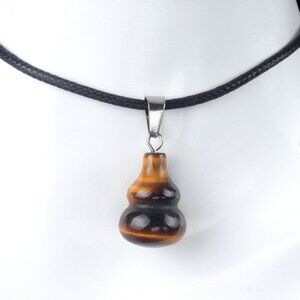 Natural Stone Turquoise Agate Gourd Pendant